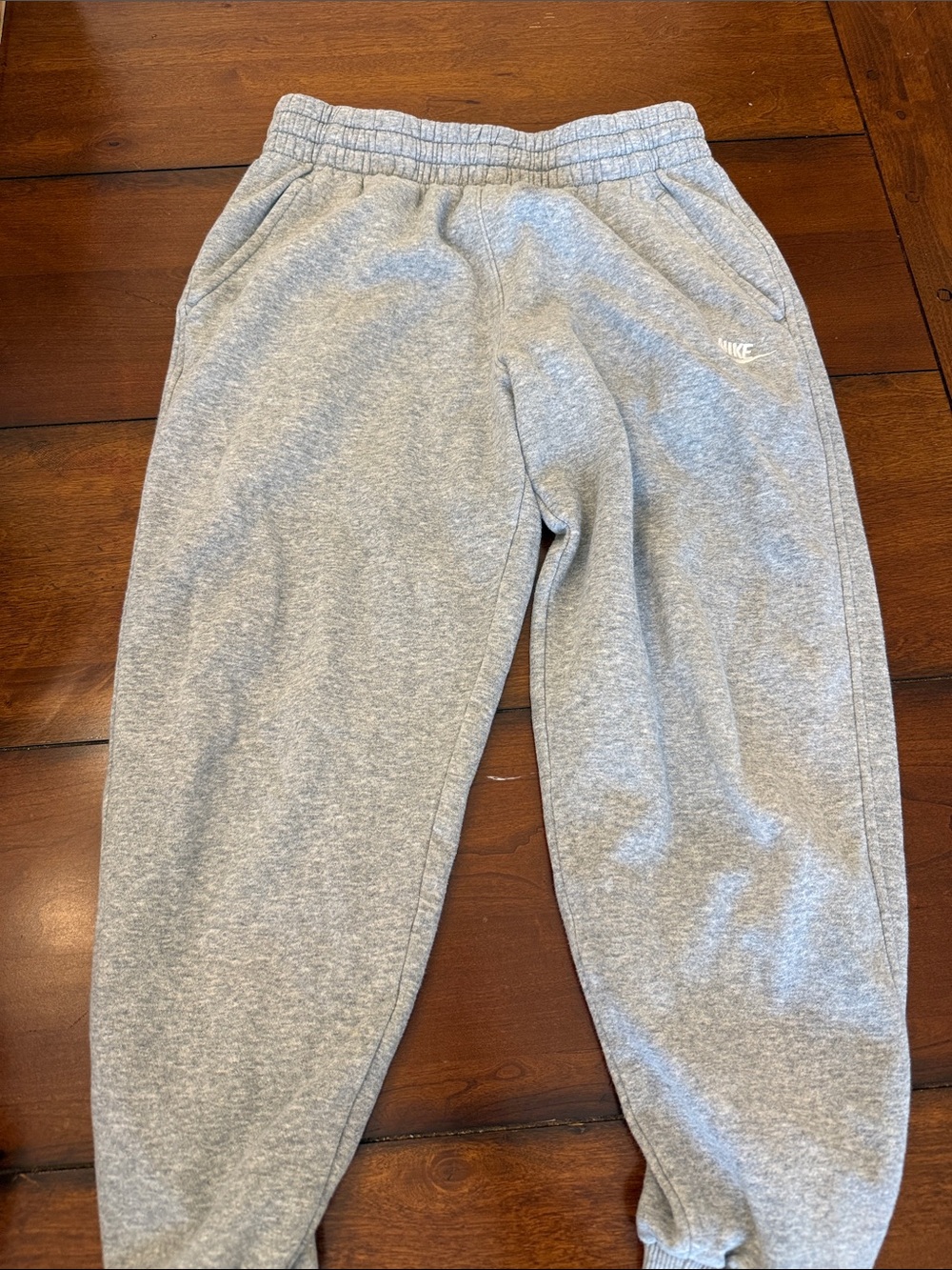 Nike Light Gray Fleece Joggers